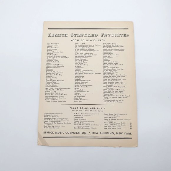 Vintage Sheet Music 1939 If I Have Ever Tempted You Piano, Vocal McDonald Fox - Picture 4 of 4